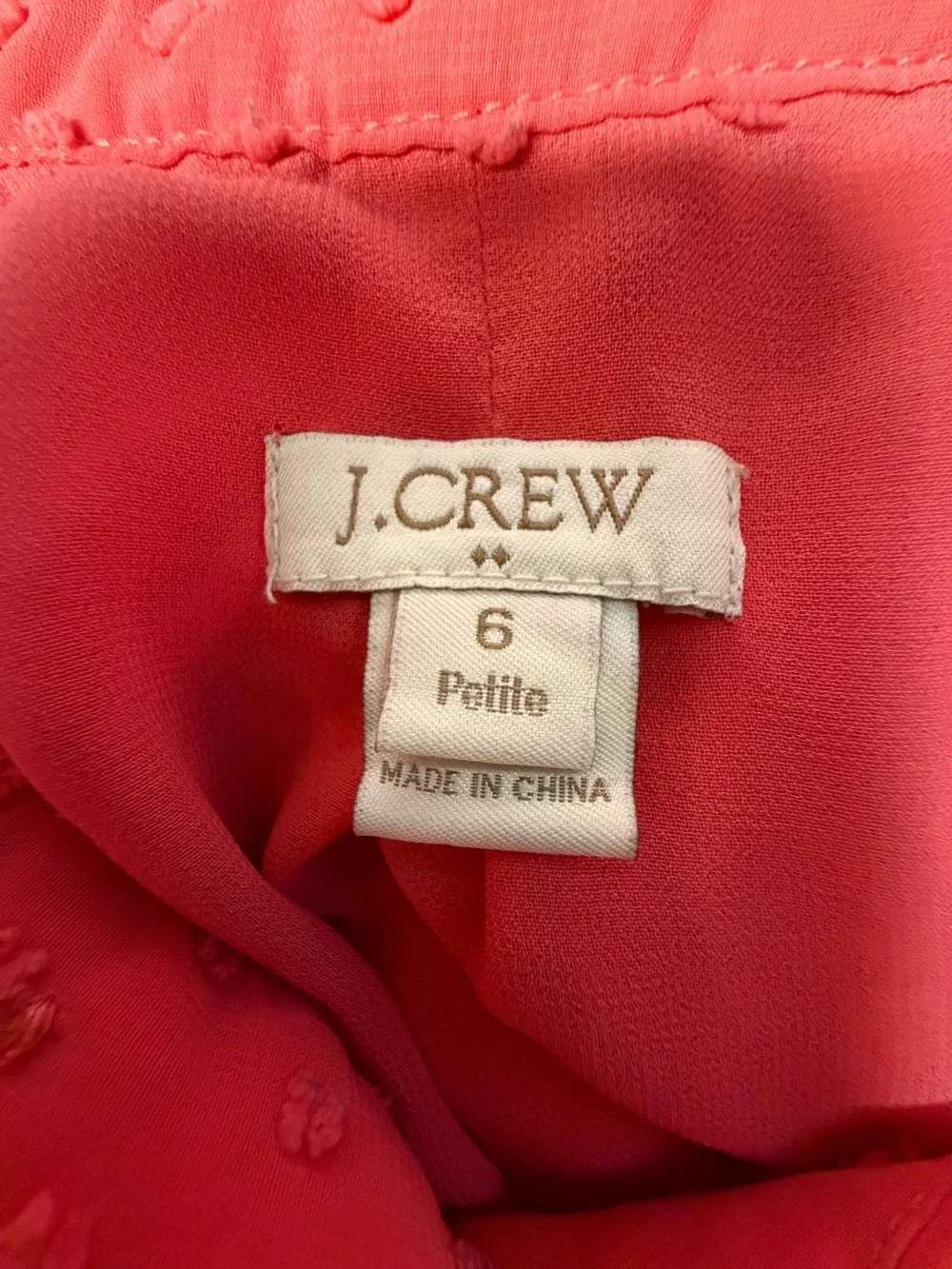 J.Crew Petite Clip Dot Textured Top